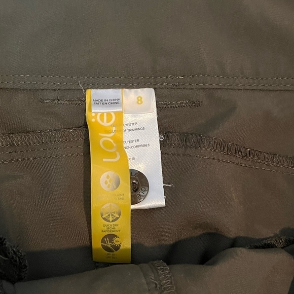 Lole cargo capri pants green utility belt loops pockets women’s size 8 EUC - Picture 4 of 7